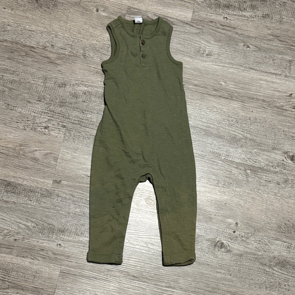 Old Navy Kids Olive Green Sleeveless Romper
